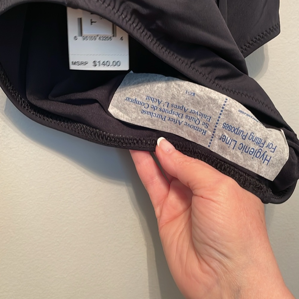 NWT TRINA TURK SIZE 8 Stylish Black Kids One Piece Swimsuit - Picture 8 of 11